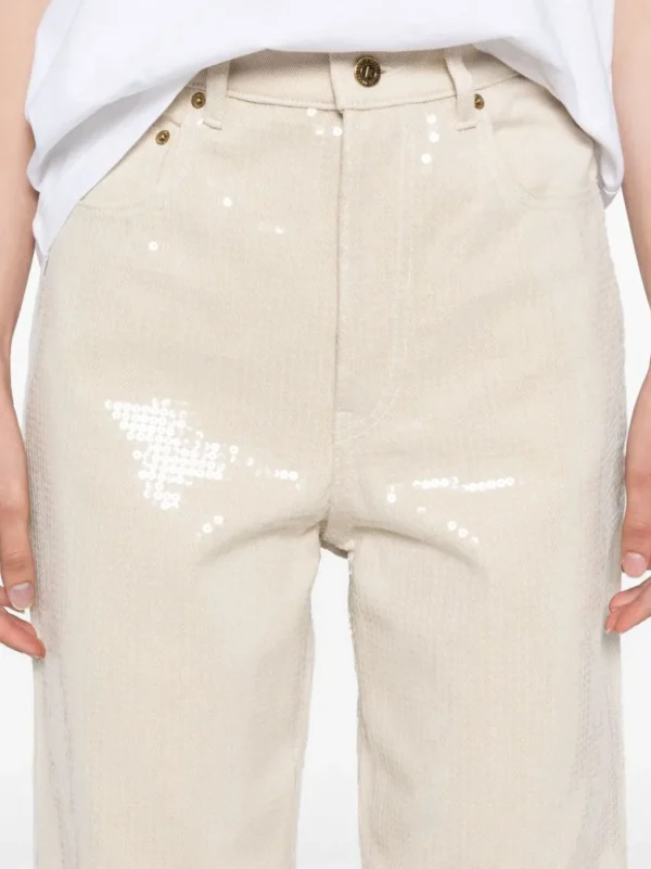 GOLDEN GOOSE JEANS KIM PAILETTES