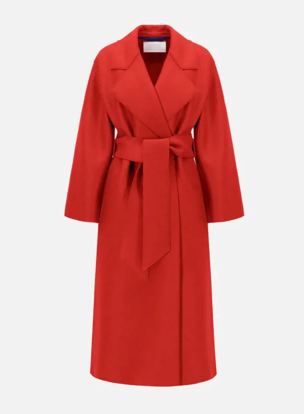 HARRIS WHARF LONDON CAPPOTTO ROSSO