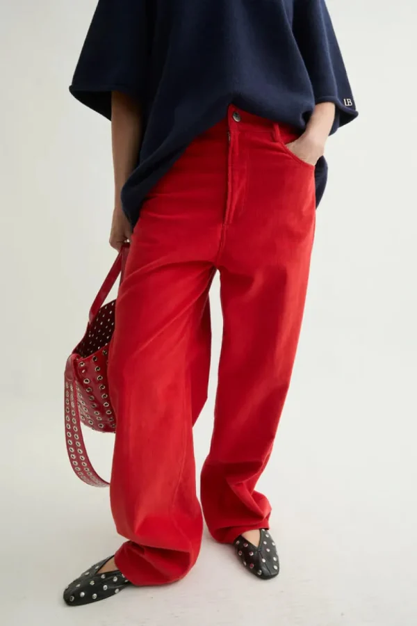 LAURENCE BRAS PANTALONE ROSSO