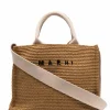 MARNI BORSA TOTE MARRONE