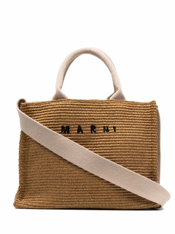 MARNI BORSA TOTE MARRONE