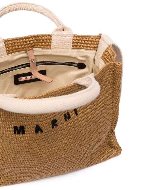 MARNI BORSA TOTE MARRONE