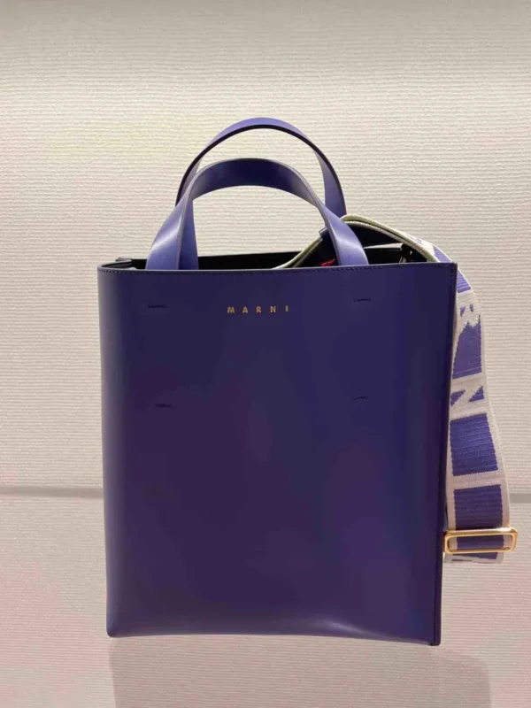 MARNI BORSA TOTE MUSEO VIOLA