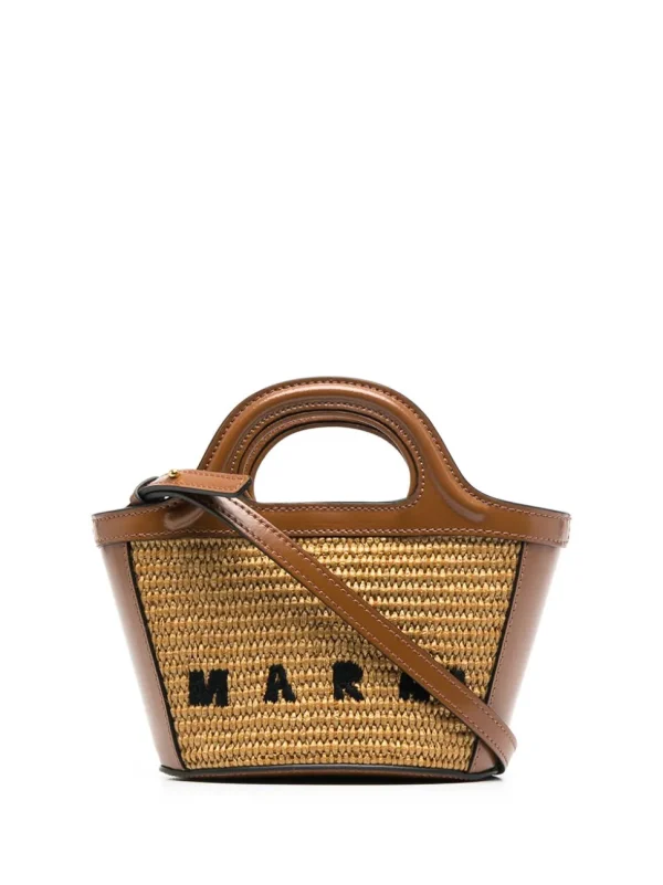 MARNI BORSA TROPICALIA BROWN