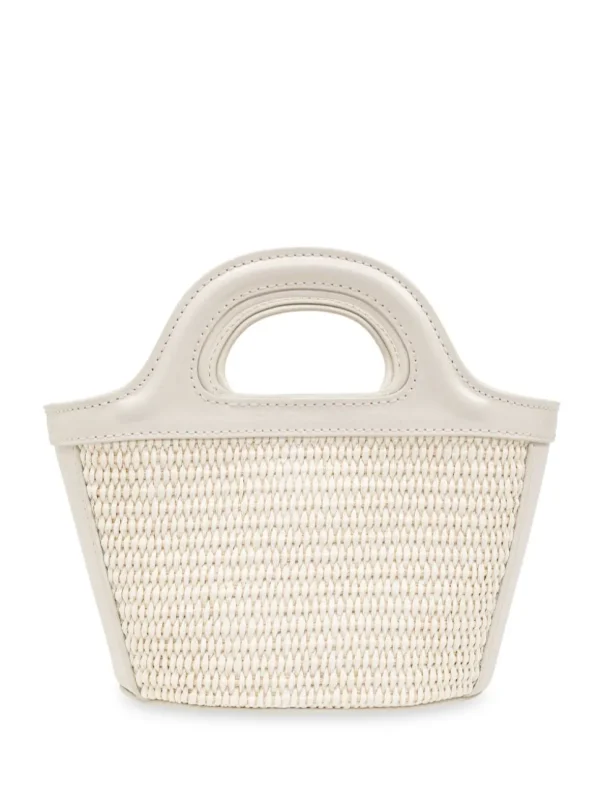 MARNI BORSA TROPICALIA MICRO WHITE