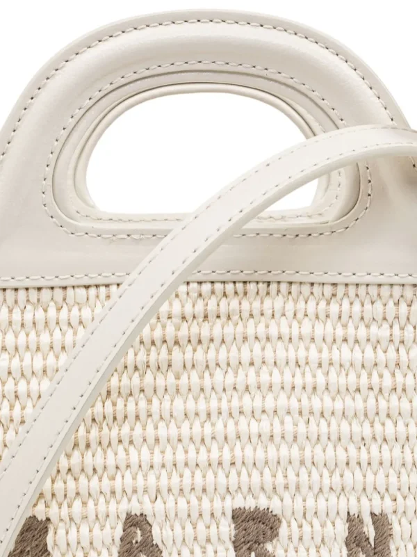 MARNI BORSA TROPICALIA MICRO WHITE