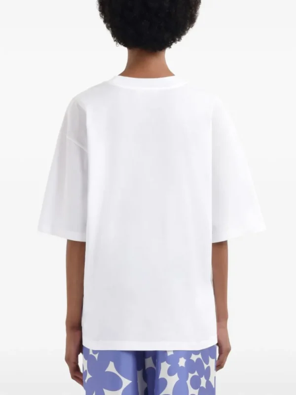 MARNI T-SHIRT LOGO RICAMO