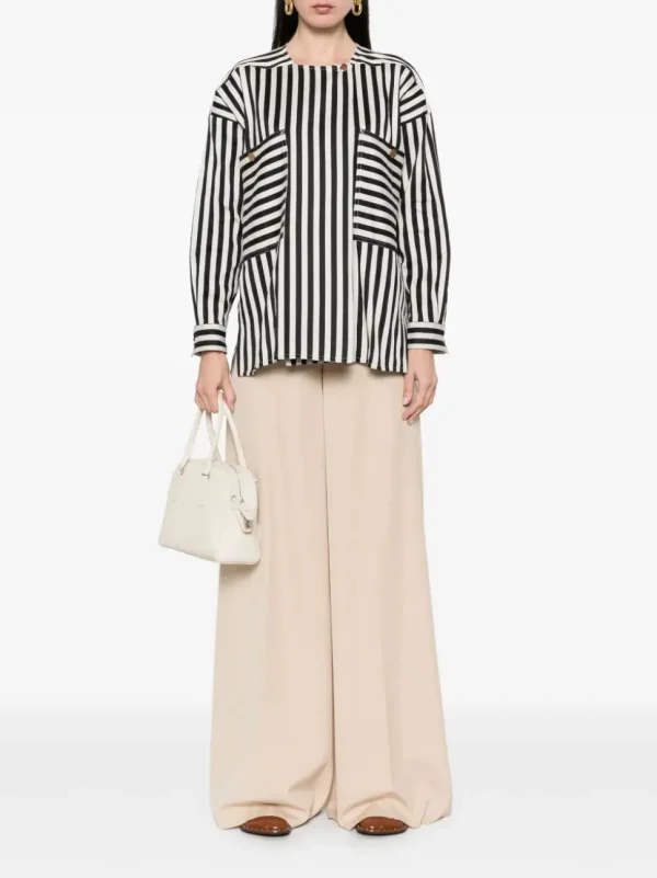 MAX MARA PANTALONE NINFA ALBINO