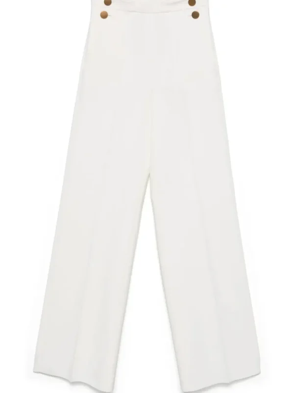 MAX MARA PANTALONE POLONIA BIANCO