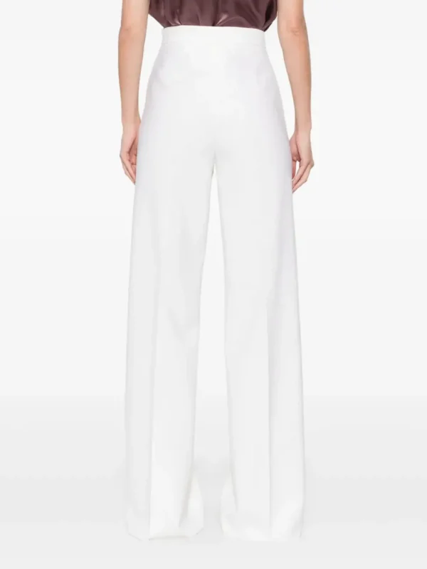 MAX MARA PANTALONE POLONIA BIANCO