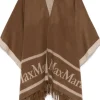 MAX MARA PONCHO HILDE CUOIO