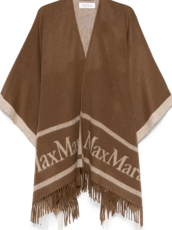 MAX MARA PONCHO HILDE CUOIO