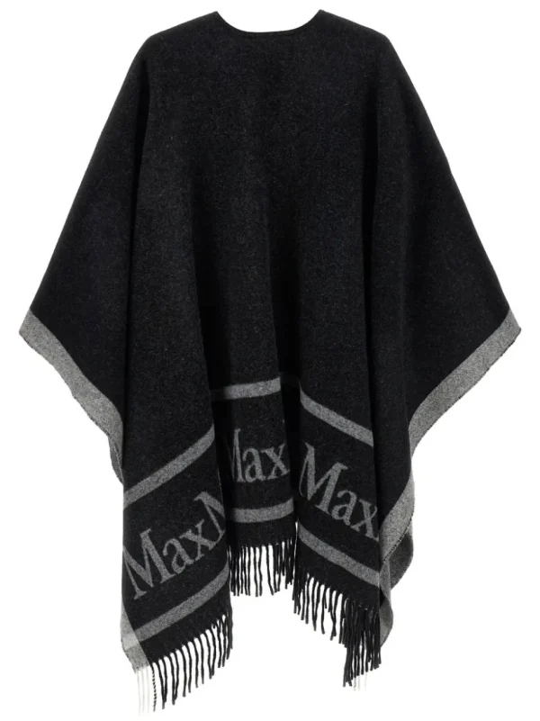 MAX MARA PONCHO HILDE NERO