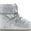 MOON BOOT STIVALI ICON LOW GLITTER SILVER