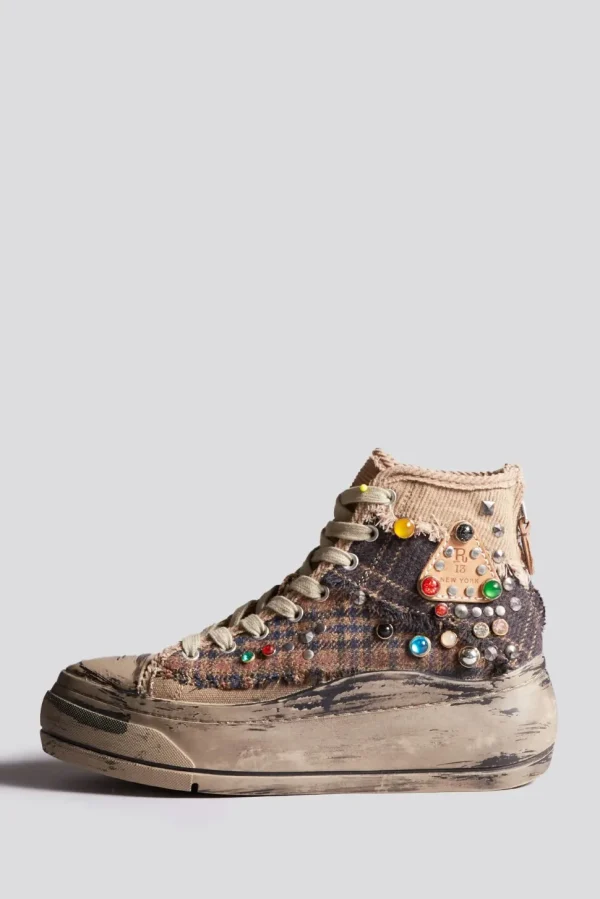 R13 SNEAKERS PATCHWORK