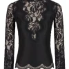 RABANNE TOP M/LUNGA PIZZO