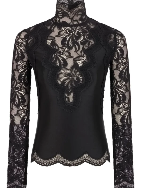 RABANNE TOP M/LUNGA PIZZO