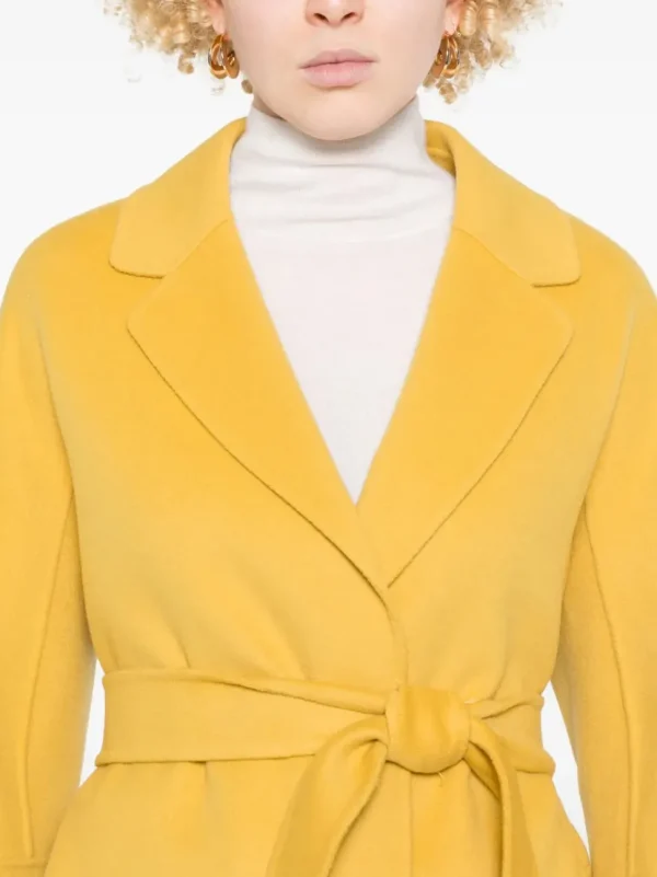 'S MAX MARA CAPPOTTO ARONA YELLOW