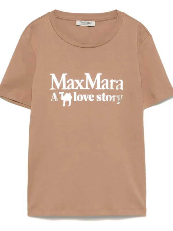 'S MAX MARA T-SHIRT QUIETO CAMEL