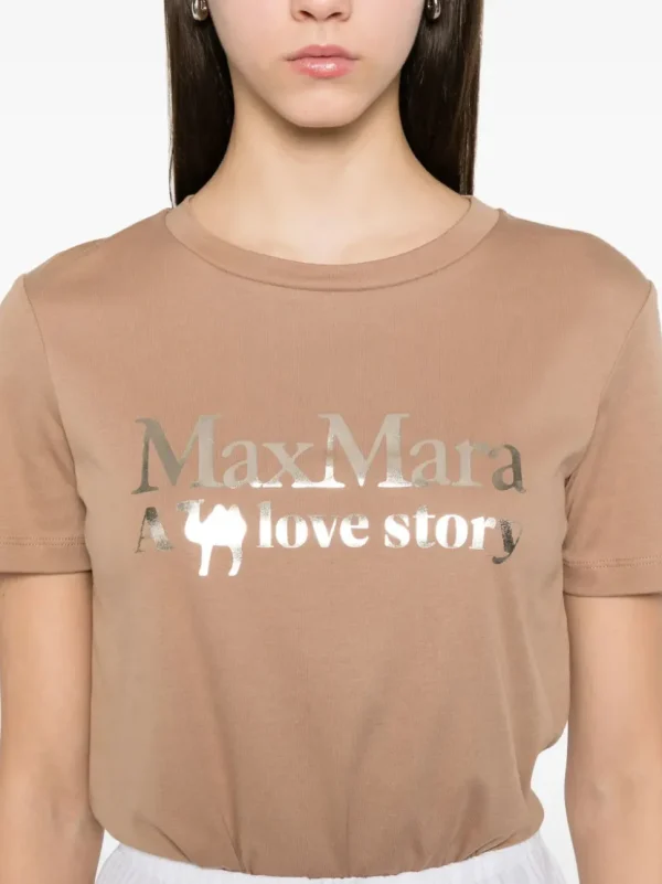 'S MAX MARA T-SHIRT QUIETO CAMEL