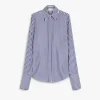 SPORTMAX CAMICIA CONIO AZZURRO SCURO