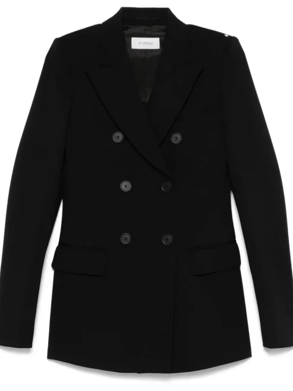 SPORTMAX GIACCA FRIZZO NERO