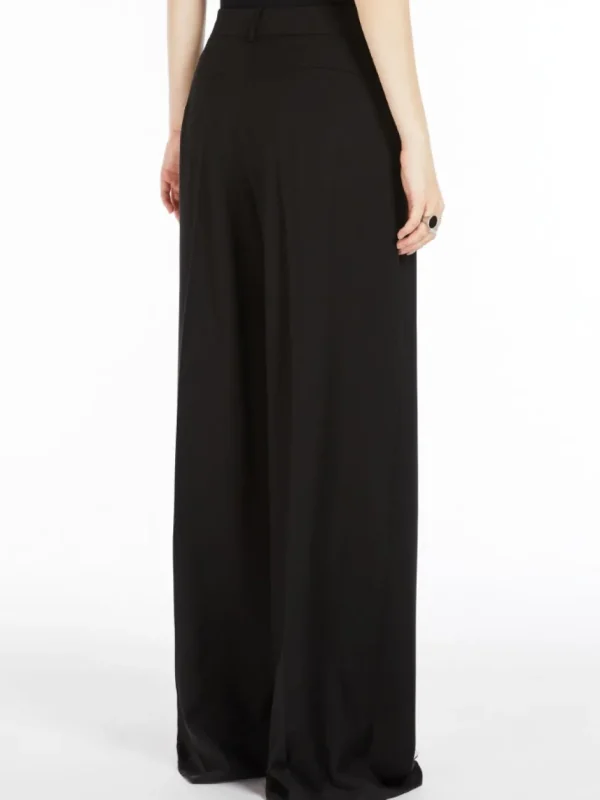 SPORTMAX PANTALONE VELA NERO