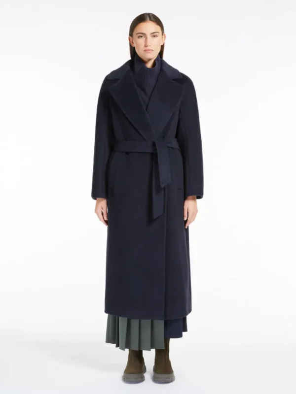 WEEKEND MAX MARA CAPPOTTO TEMPERA BLU