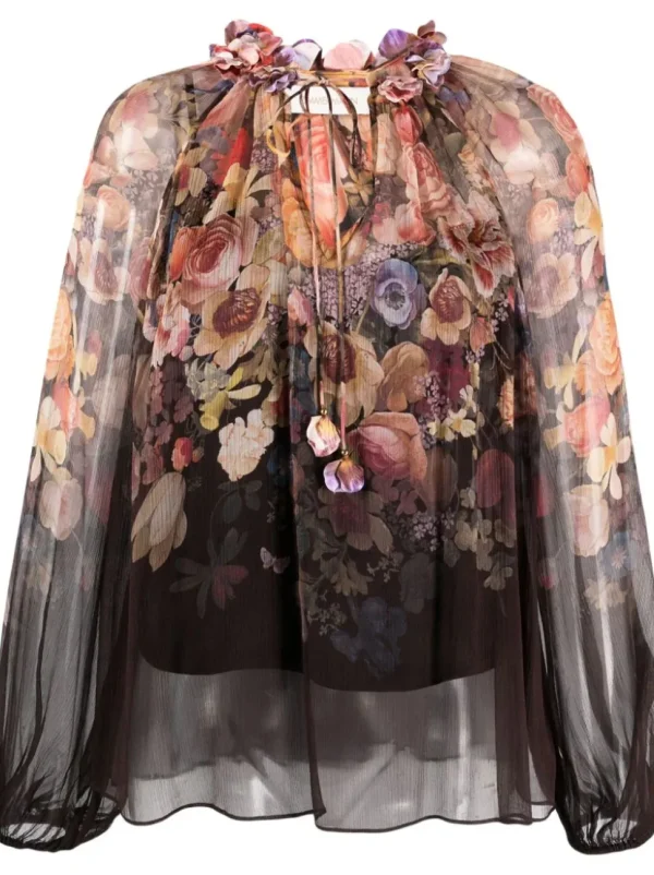 ZIMMERMANN BLUSA FLORAL