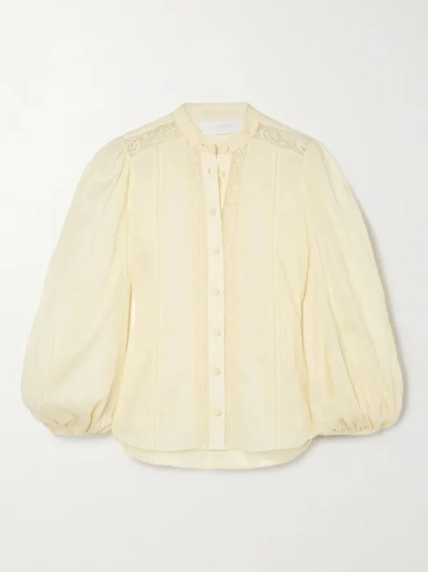 ZIMMERMANN CAMICIA HALLIDAY LACE